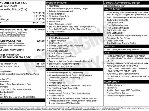 Used 2022 GMC Acadia SLE w/ Driver Convenience Package image 2