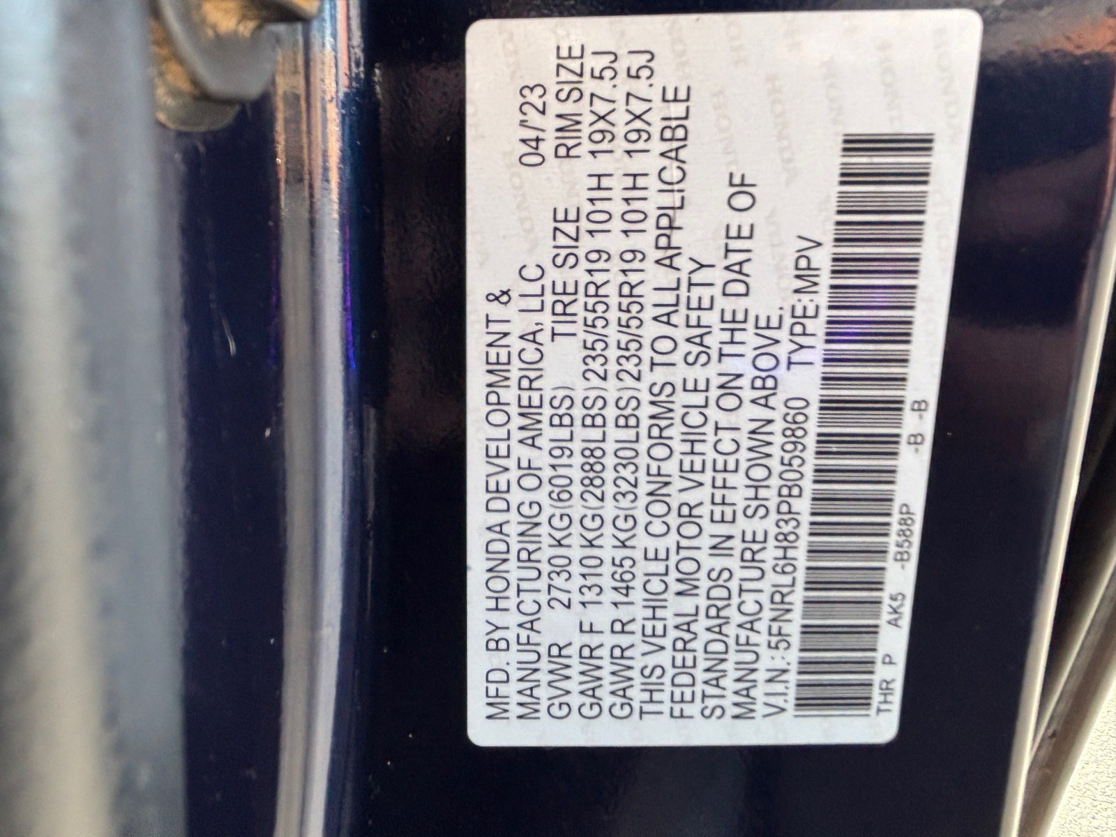 Used 2023 Honda Odyssey Touring image 33