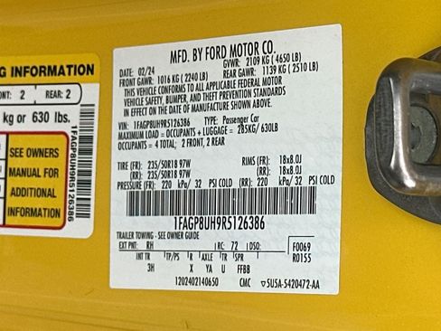 Certified 2024 Ford Mustang Premium RWD image 34