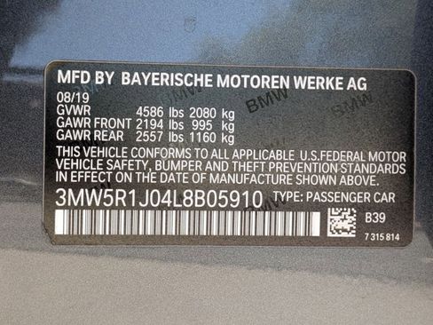 Used 2020 BMW 330i Sedan w/ Convenience Package RWD image 20