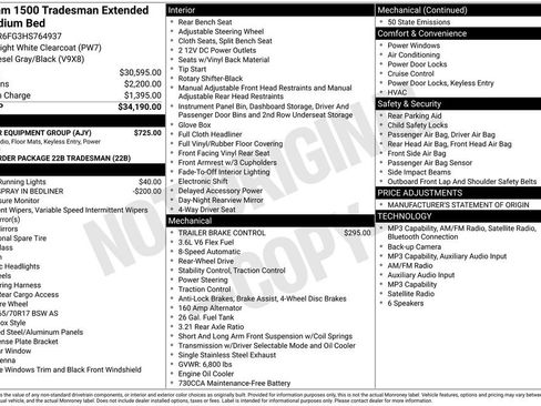 Used 2017 RAM 1500 Tradesman w/ Popular Equipment Group image 34