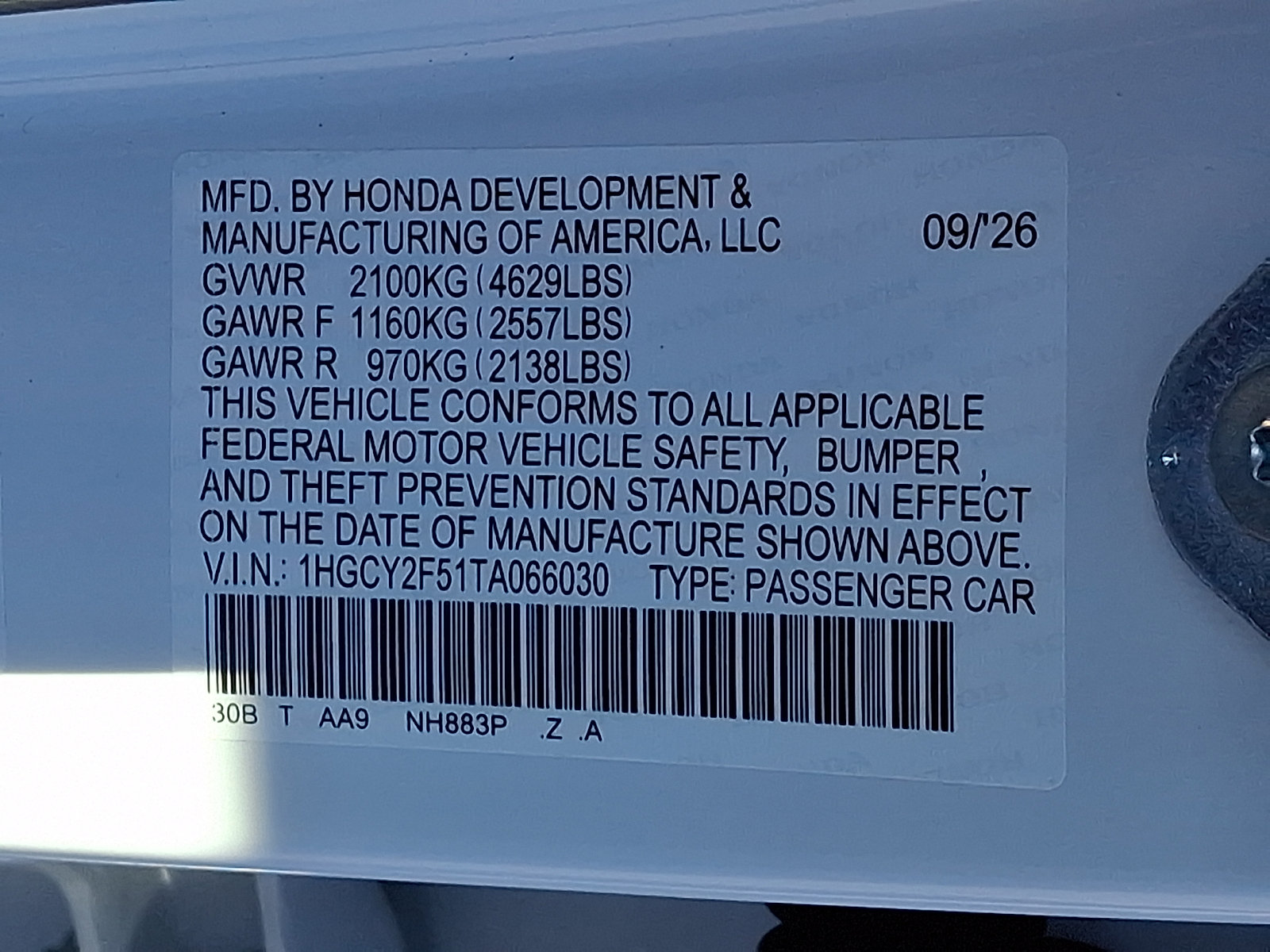 New 2026 Honda Accord Sport image 10