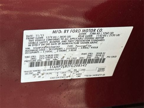 Used 2015 Ford Taurus SEL w/ Equipment Group 201A image 46
