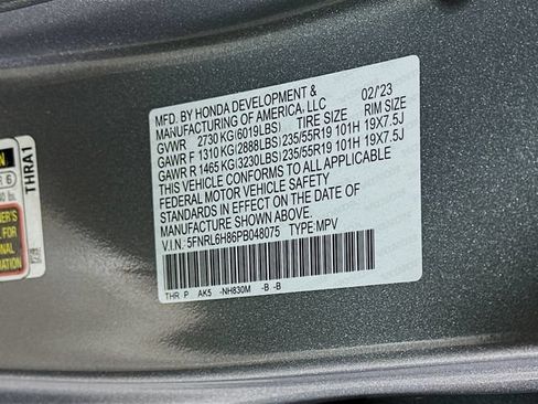 Certified 2023 Honda Odyssey Touring image 39