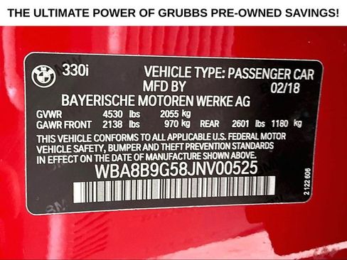 Used 2018 BMW 330i Sedan w/ Convenience Package RWD image 43