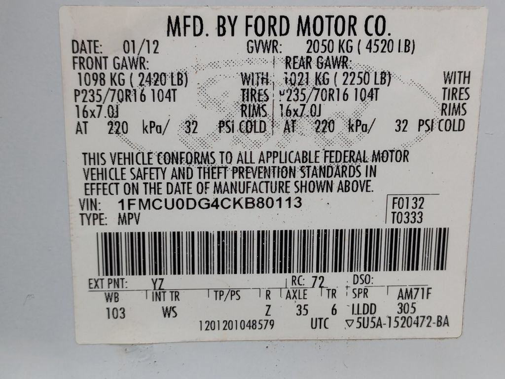 Used 2012 Ford Escape XLT FWD image 32