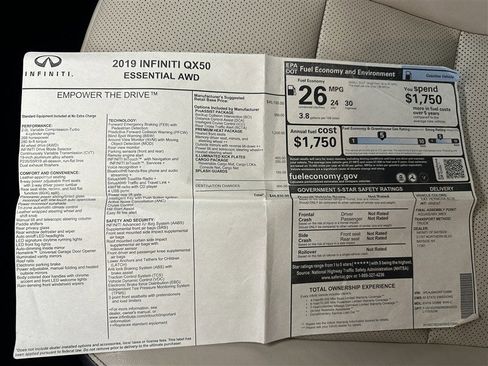 Used 2019 INFINITI QX50 Essential w/ Premium Heat Package AWD/4WD image 25