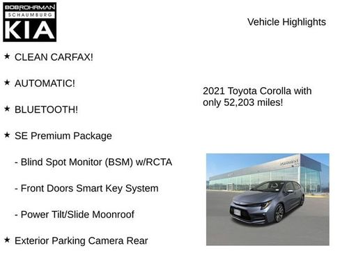 Used 2021 Toyota Corolla SE w/ SE Premium Package image 7