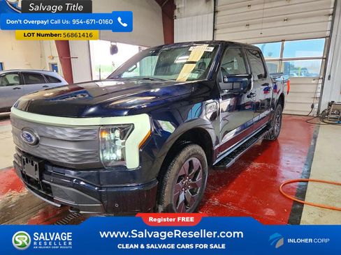Used 2022 Ford F150 Lightning Lariat AWD/4WD image 1