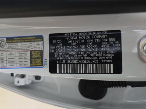 Certified 2025 Hyundai Tucson SEL AWD/4WD image 37