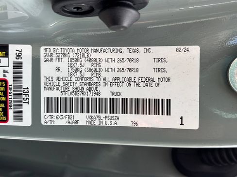 Used 2024 Toyota Tundra SR5 w/ TRD Off-Road Package AWD/4WD image 37