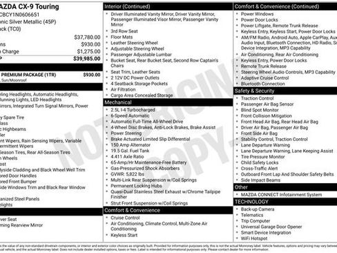 Used 2022 MAZDA CX-9 Touring w/ Touring Premium Package image 4