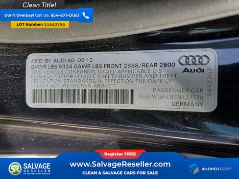 Used 2012 Audi A7 3.0T Premium Plus AWD/4WD image 16