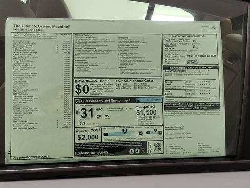 New 2026 BMW 330i Sedan w/ M Sport Package image 29