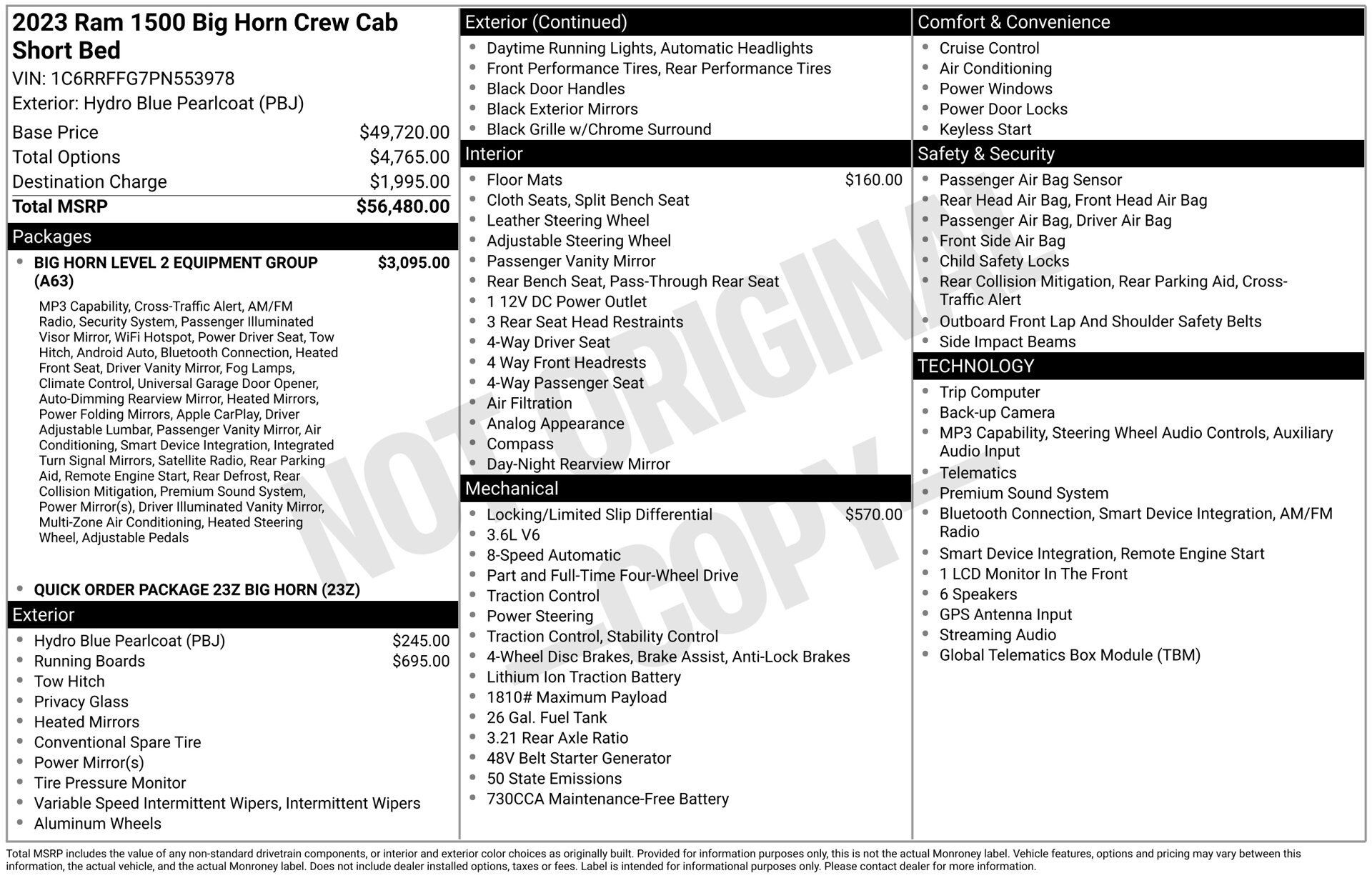 Used 2023 RAM 1500 Big Horn AWD/4WD image 40