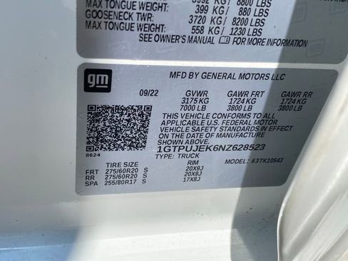 Used 2022 GMC Sierra 1500 Elevation AWD/4WD image 35