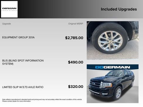 Used 2017 Ford Expedition EL Limited w/ Equipment Group 301A image 24