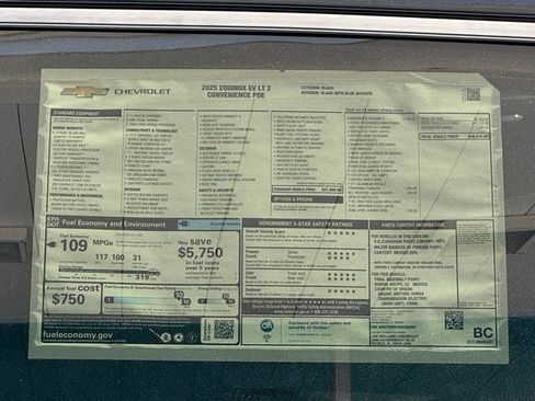 New 2025 Chevrolet Equinox EV LT w/ Convenience Package II FWD image 34