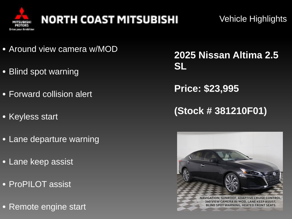 Used 2025 Nissan Altima 2.5 SL FWD image 2