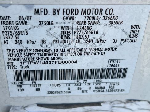 Used 2007 Ford F150 Lariat AWD/4WD image 25