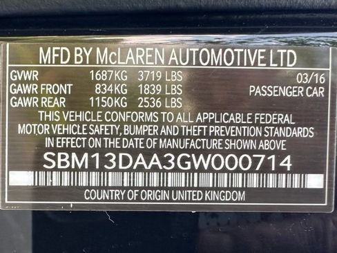 Used 2016 McLaren 570S Coupe RWD image 56