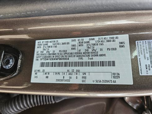 Used 2022 Ford F150 Tremor w/ Equipment Group 402A High AWD/4WD image 33