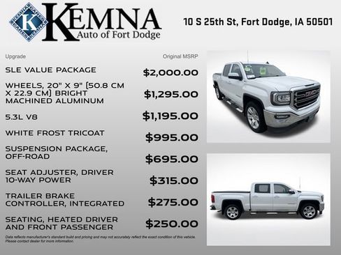 Used 2017 GMC Sierra 1500 SLE w/ SLE Value Package image 4