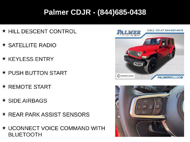 Certified 2025 Jeep Wrangler Unlimited Sahara w/ Safety Group AWD/4WD image 18