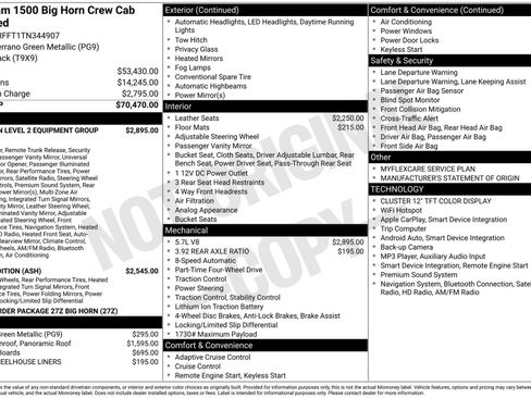 New 2026 RAM 1500 Big Horn AWD/4WD image 3