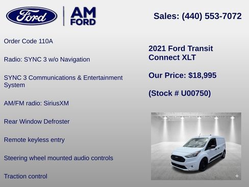 Used 2021 Ford Transit Connect XLT FWD image 6
