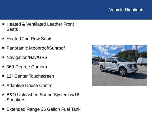 Used 2023 Ford F150 Lariat w/ Equipment Group 502A High AWD/4WD image 32