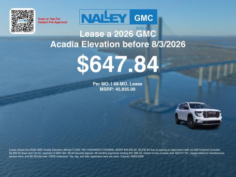 New 2026 GMC Acadia Elevation FWD image 3