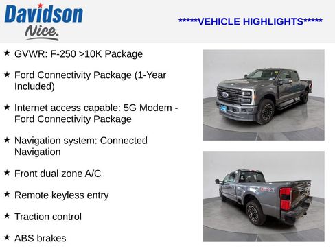 Certified 2026 Ford F250 Platinum w/ FX4 Off-Road Package AWD/4WD image 4