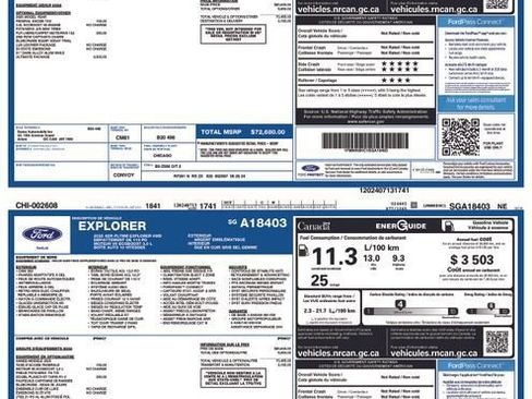 Used 2025 Ford Explorer Platinum w/ Ultimate Package AWD/4WD image 3