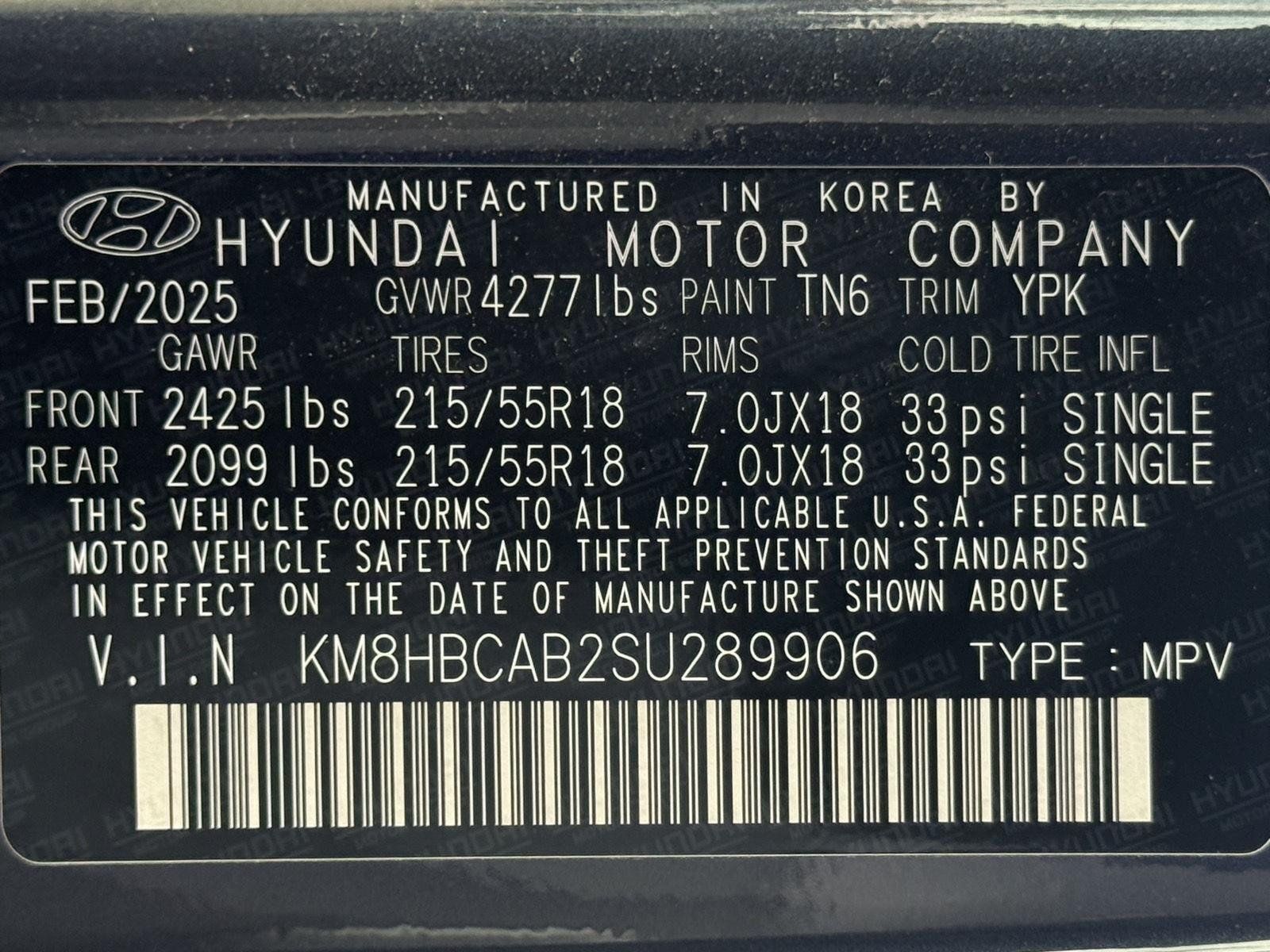 Used 2025 Hyundai Kona SEL AWD/4WD image 44