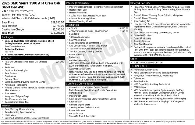 Used 2026 GMC Sierra 1500 AT4 AWD/4WD image 9