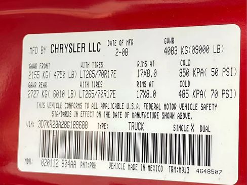 Used 2008 Dodge Ram 2500 Truck SLT w/ Trailer Tow Group RWD image 22