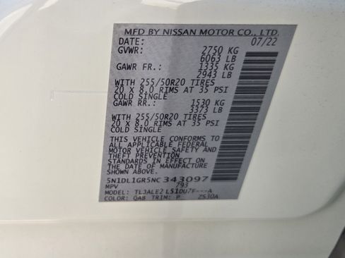 Used 2022 INFINITI QX60 Sensory w/ Vision Package FWD image 37