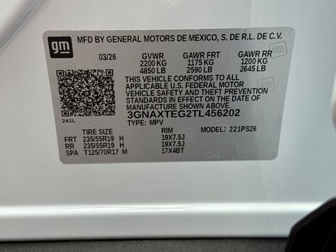 New 2026 Chevrolet Equinox RS w/ Convenience Package III AWD/4WD image 28