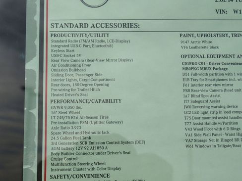 New 2025 Mercedes-Benz Sprinter 2500 image 45