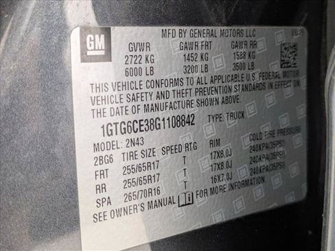 Used 2016 GMC Canyon SLE w/ All Terrain Package AWD/4WD image 16