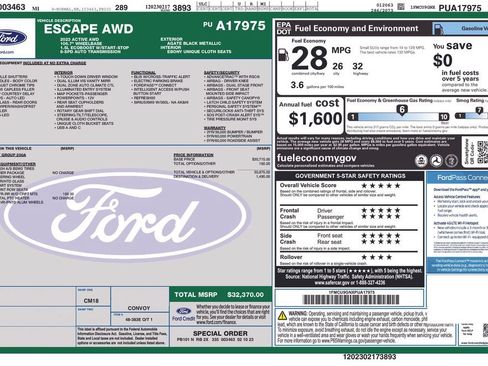 Used 2023 Ford Escape Active AWD/4WD image 32