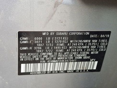 Used 2019 Subaru Ascent Premium w/ Popular Package #2A image 28