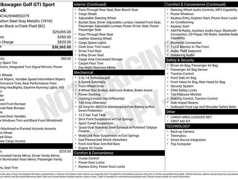 Used 2017 Volkswagen GTI Sport FWD image 19