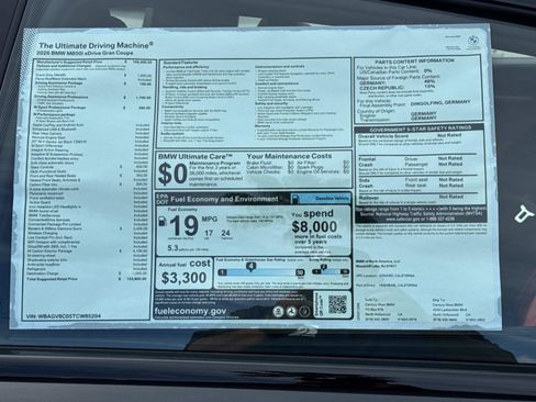 New 2026 BMW M850i xDrive M850i AWD w/ M Carbon Exterior Package image 7