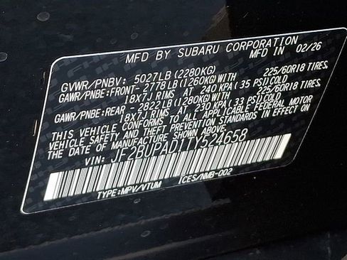 New 2026 Subaru Outback Premium AWD/4WD image 11