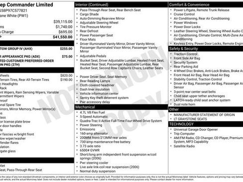 Used 2007 Jeep Commander Limited w/ Trailer Tow Group IV image 18