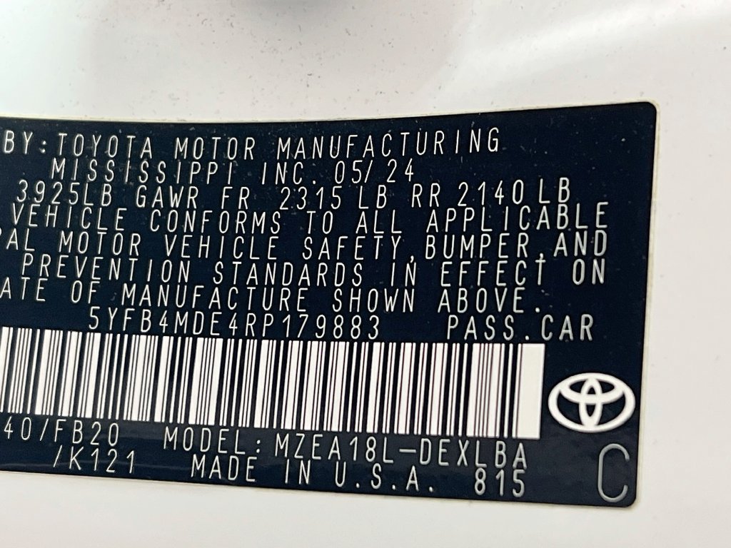 Certified 2024 Toyota Corolla LE FWD image 27