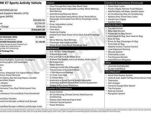 Used 2022 BMW X7 M50i w/ Executive Package AWD/4WD image 20