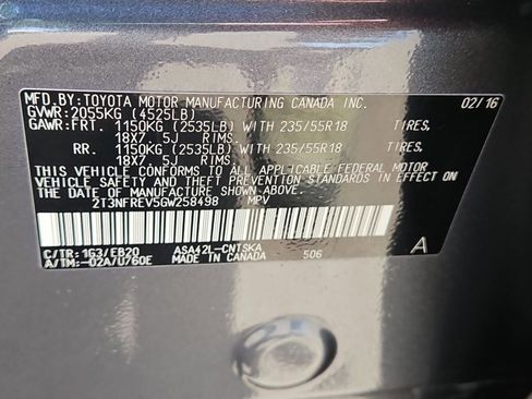 Used 2016 Toyota RAV4 SE w/ Advanced Technology Package FWD image 29
